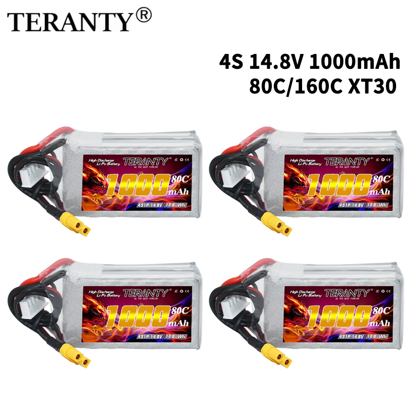 Drone Battery 3S - TERANTY 4S 1000mAh 14.8V 80C/160C Lipo