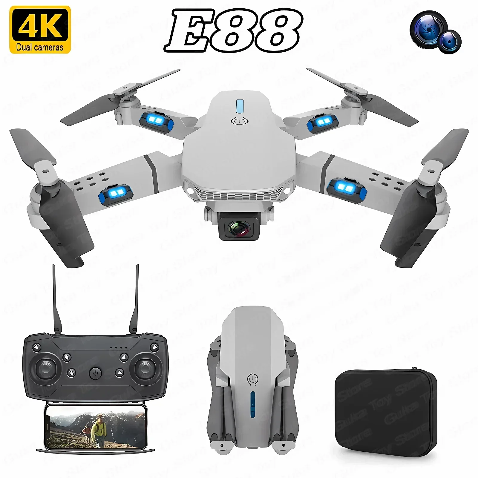 Drone Battery Case - E88 Pro WIFI FPV Drone Groothoek