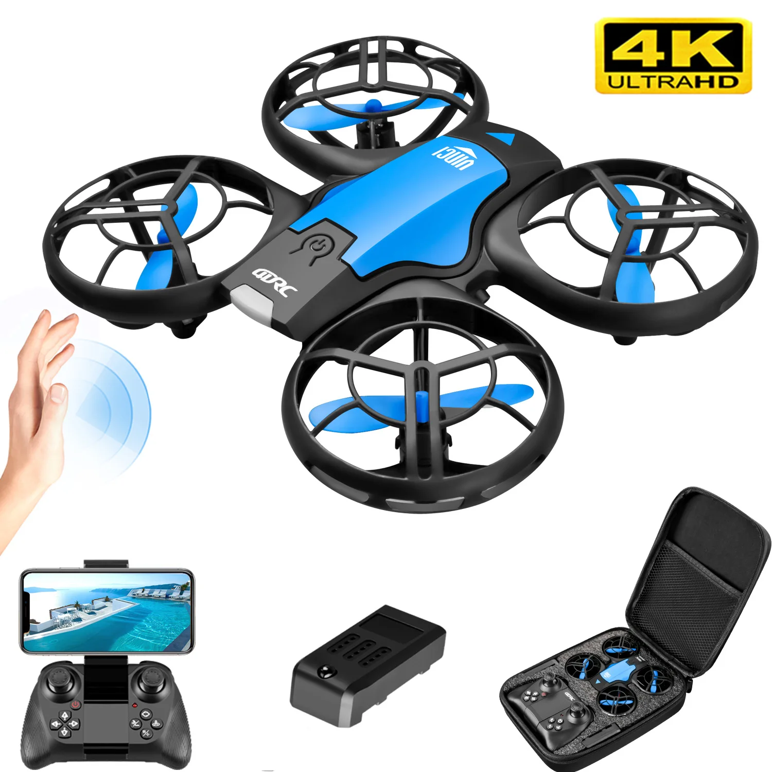 V8 Nieuwe Mini Drone 4K Profes - Drone Battery Case recensie en prijs