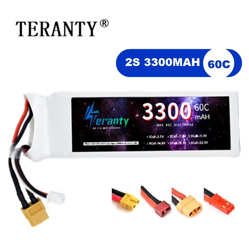2S 7.4V LiPo Batterij 3300mAh  - Drone Battery 3S recensie en prijs