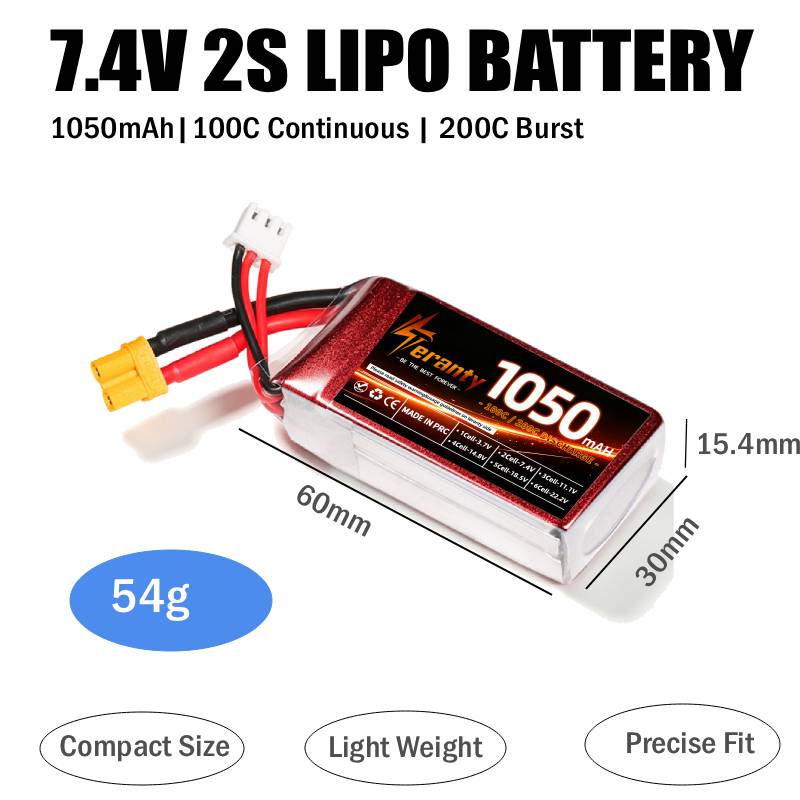 2PCS 1050mAh 2S 3S 4S RC Lipo  - Drone Battery 3S recensie en prijs