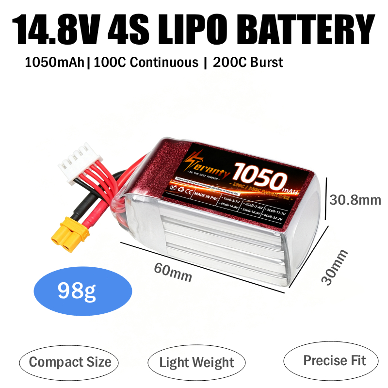 2PCS 1050mAh 2S 3S 4S RC Lipo  - Drone Battery 3S recensie en prijs