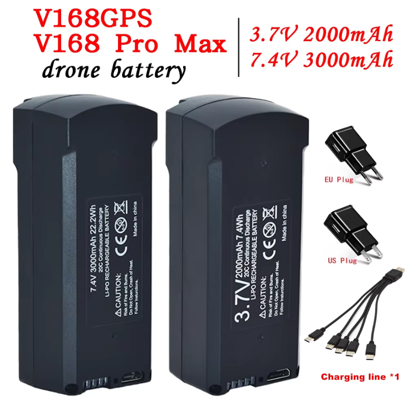GPS V198 7.4V 3000mAh Batterij - Drone Battery Lipo recensie en prijs
